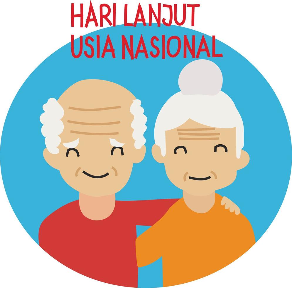 grandparents Vector illustration.