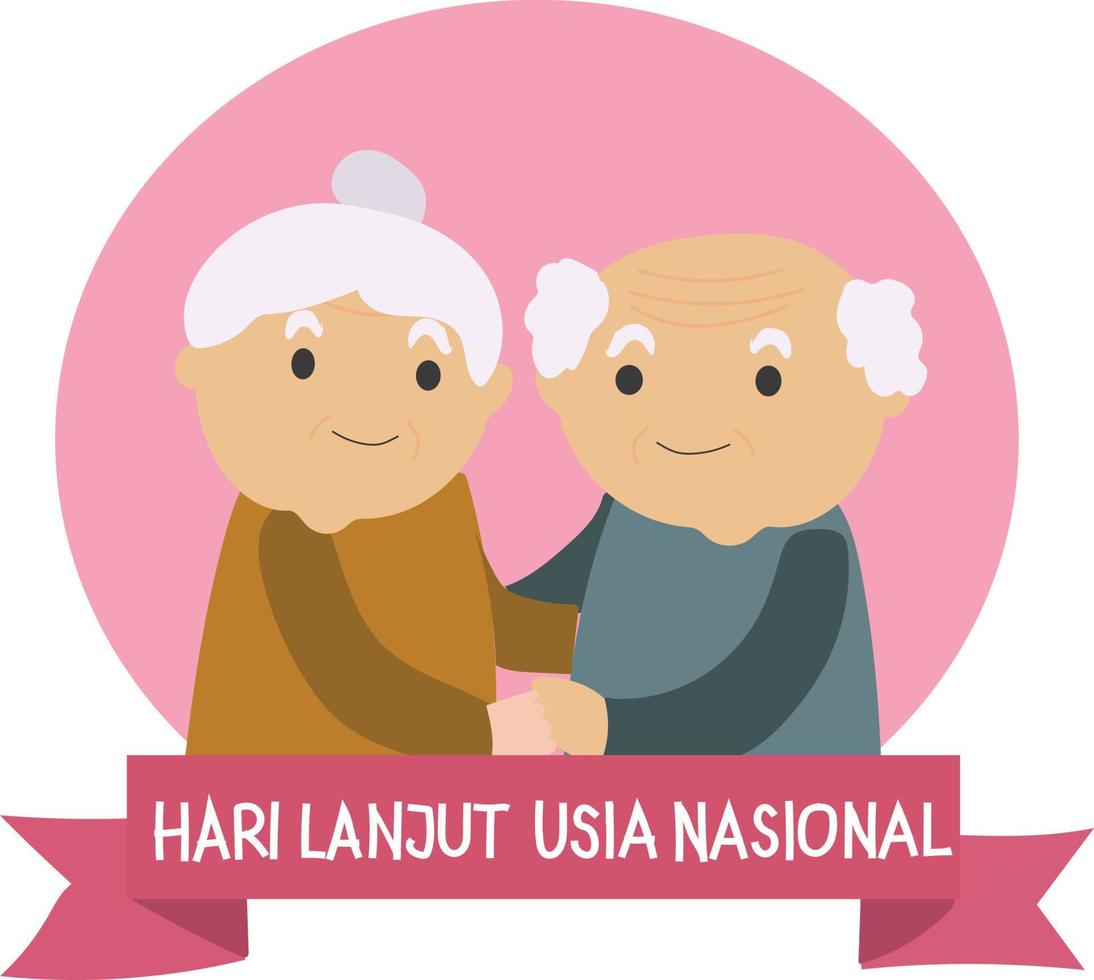 grandparents Vector illustration.