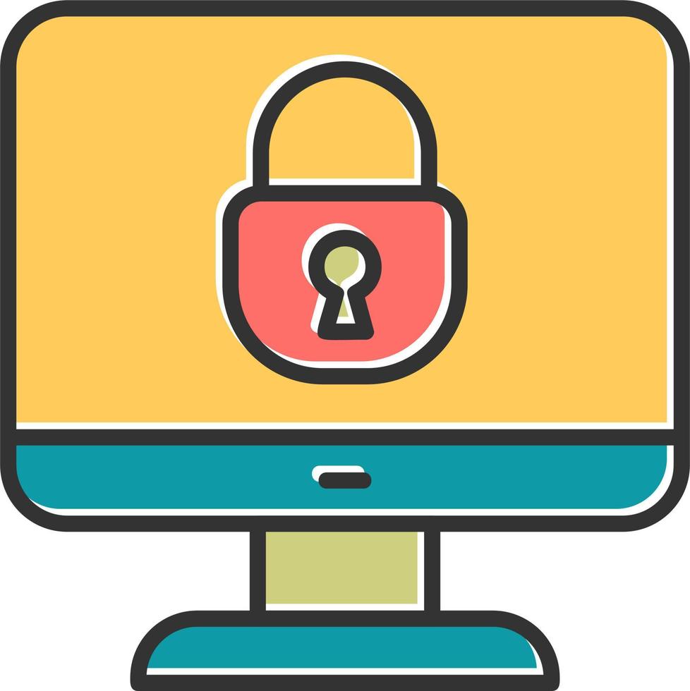 Lock Screen Vector Icon
