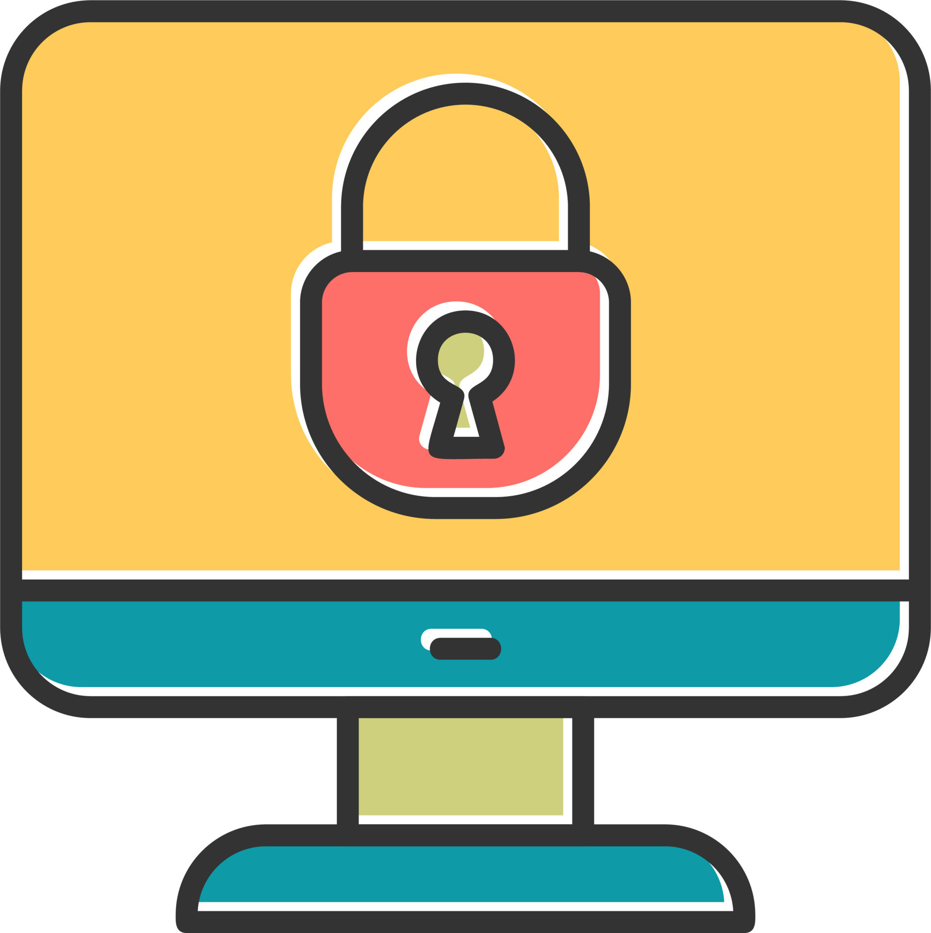 Lock Screen Vector Icon 20257982 Vector Art at Vecteezy