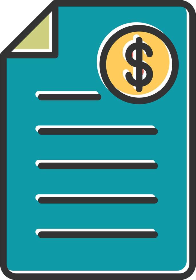 Shopping Invoice Vector Icon