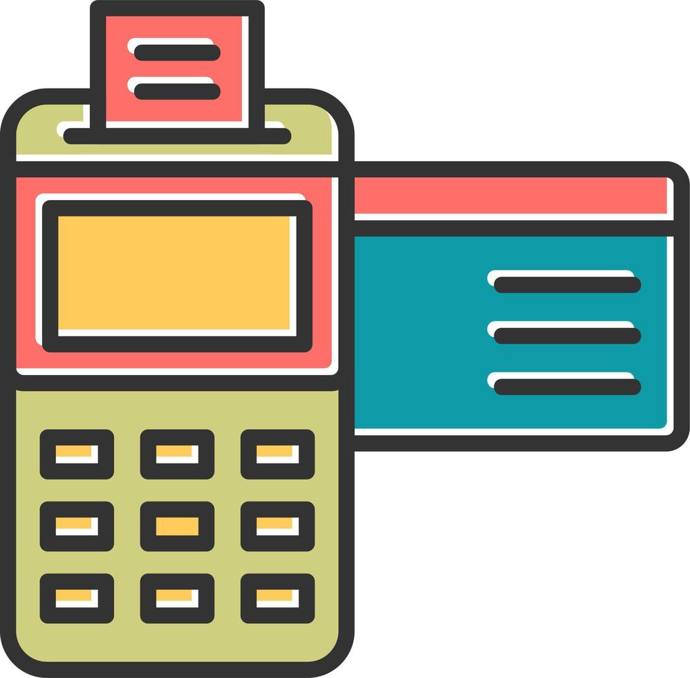 Credit Card Machine Vector Icon