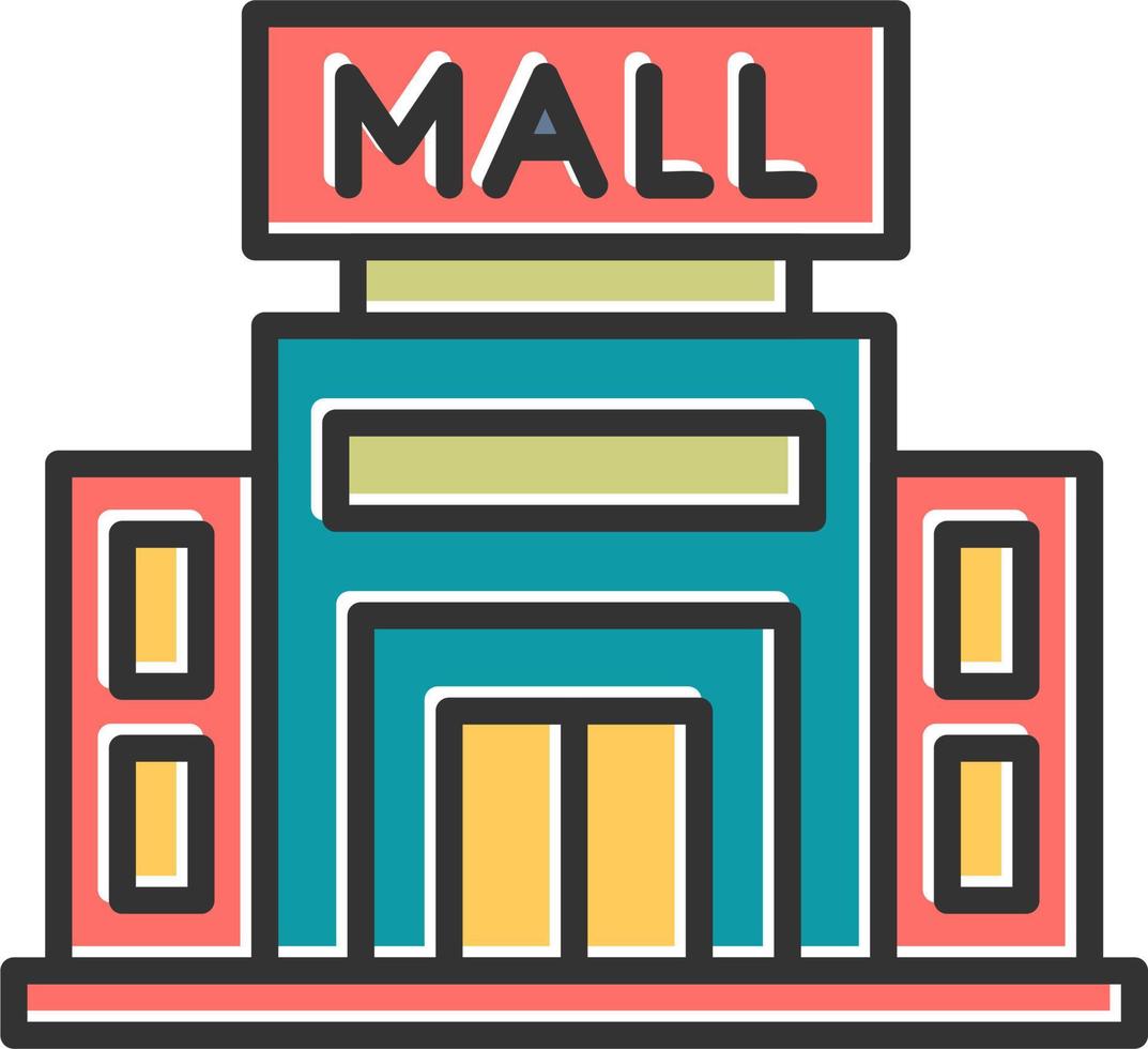 Shopping Mall Vector Icon
