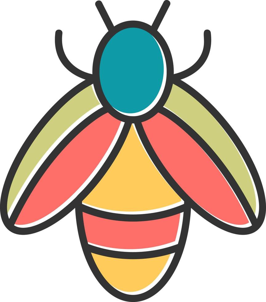 icono de vector de abeja