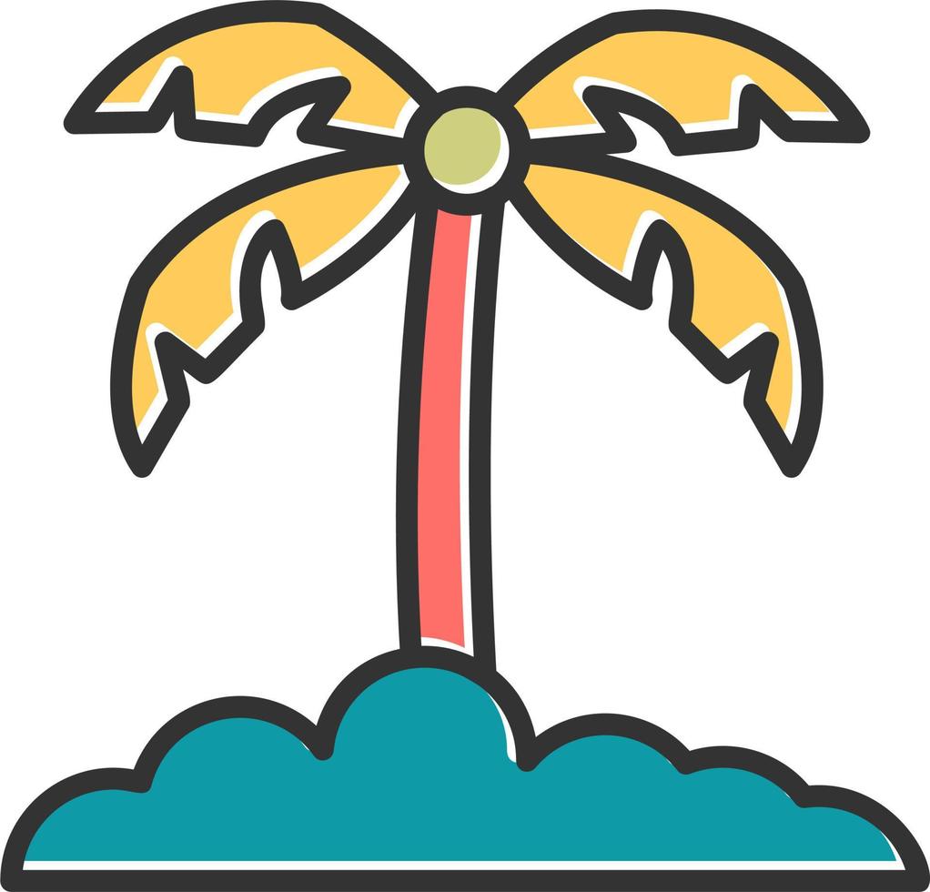 Palm Leaf Vector Icon