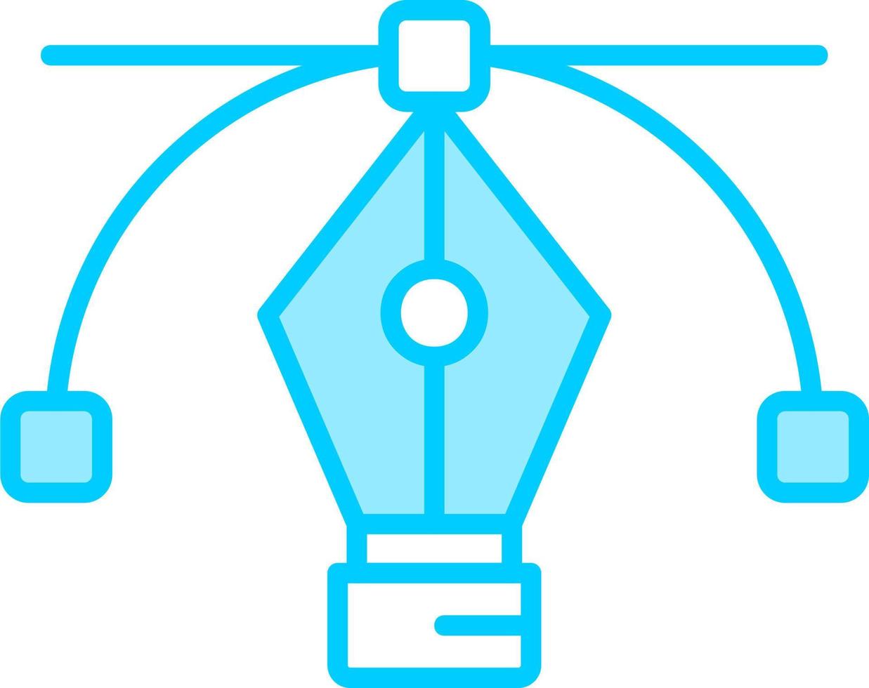 icono de vector de herramienta de pluma