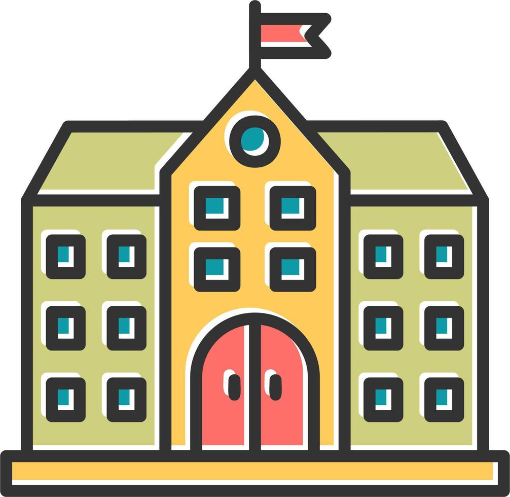 University Building Vector Icon