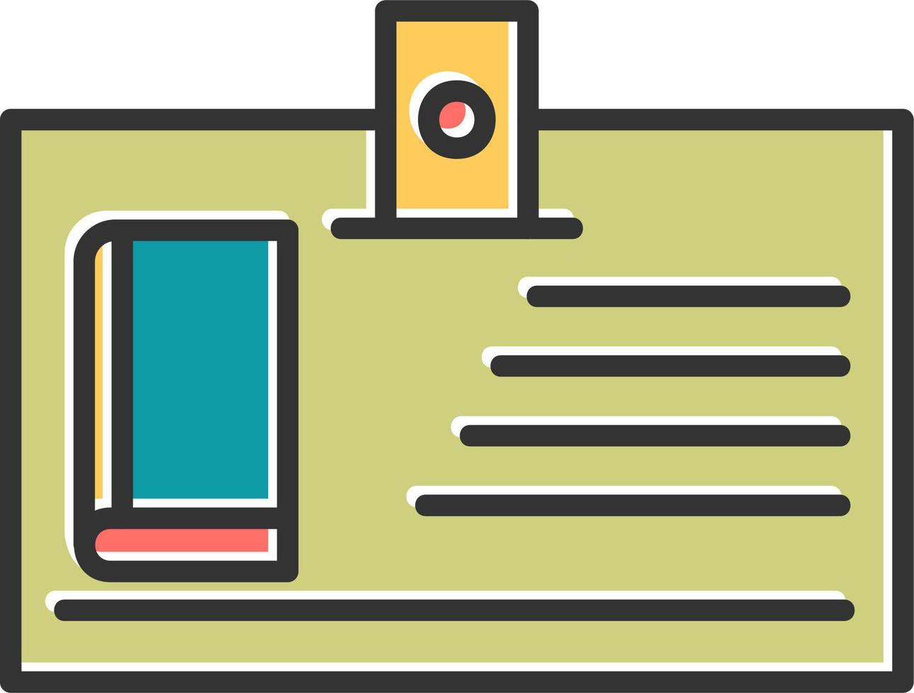 Library Card Vector Icon