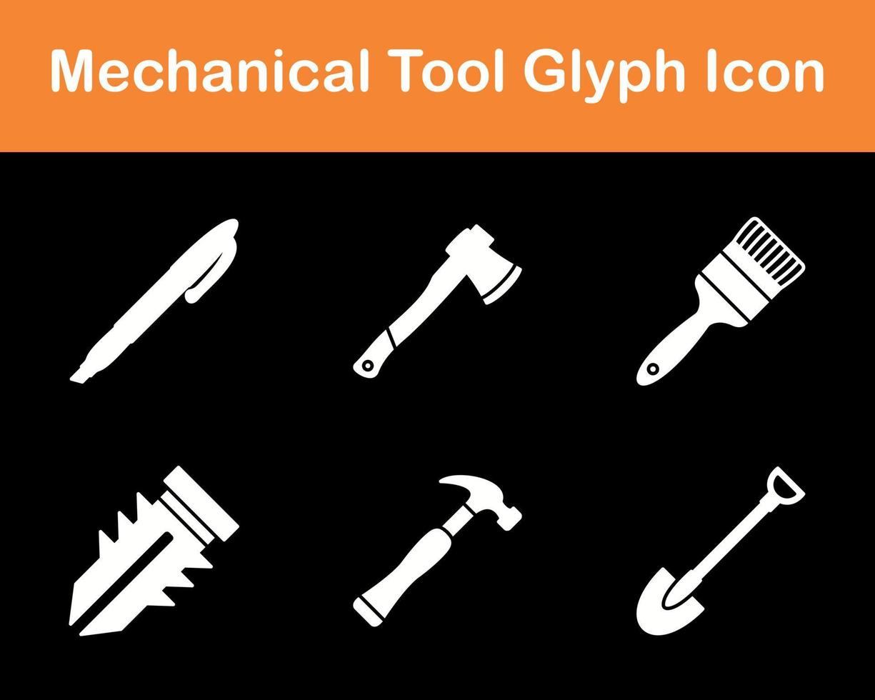 Mechanical Tool Vector Icon Set