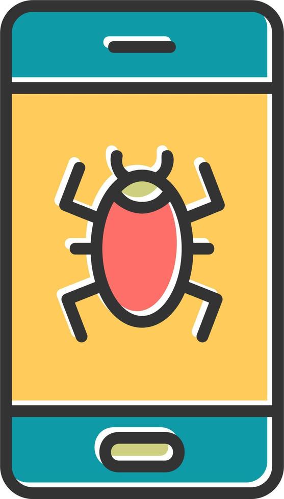 Mobile Virus Vector Icon