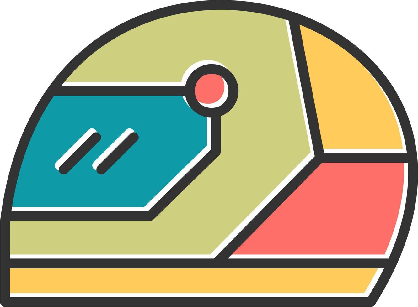 carreras casco vector icono