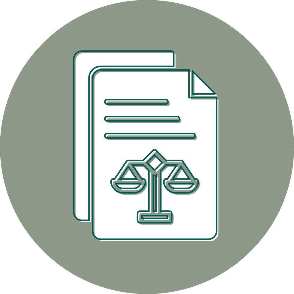 Legal Document Vector Icon