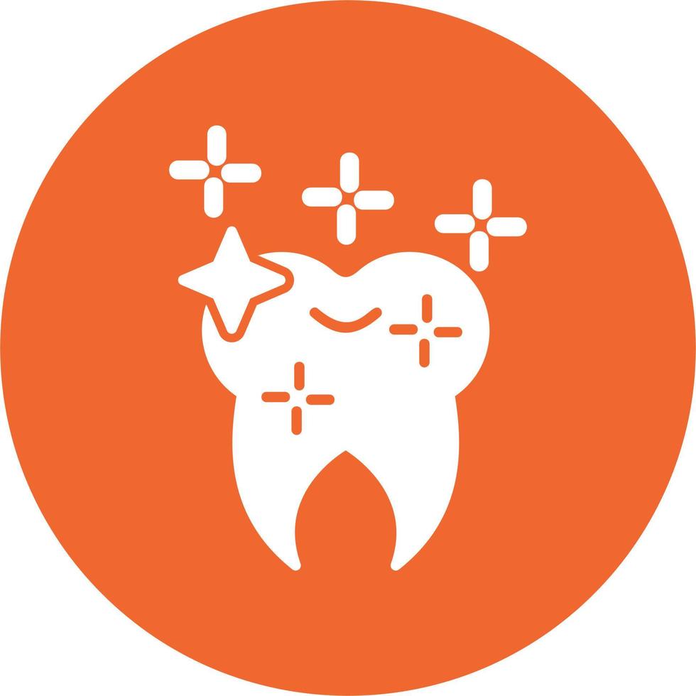 Shining Tooth Vector Icon