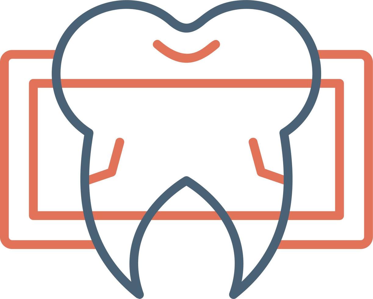 dental X rayo vector icono