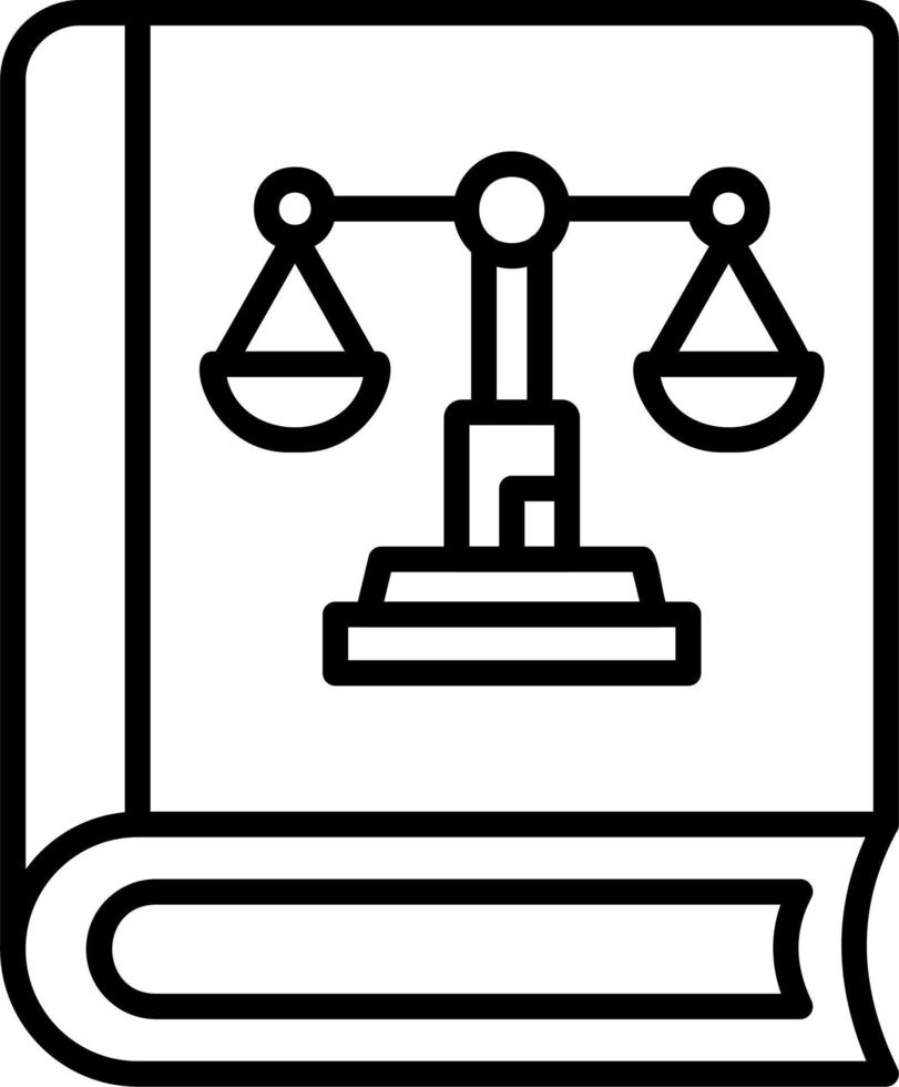 Justice Book Vector Icon