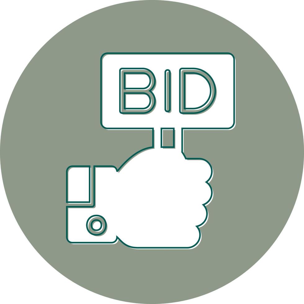 Bid Vector Icon