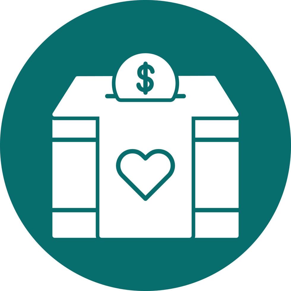 Charity Box Vector Icon