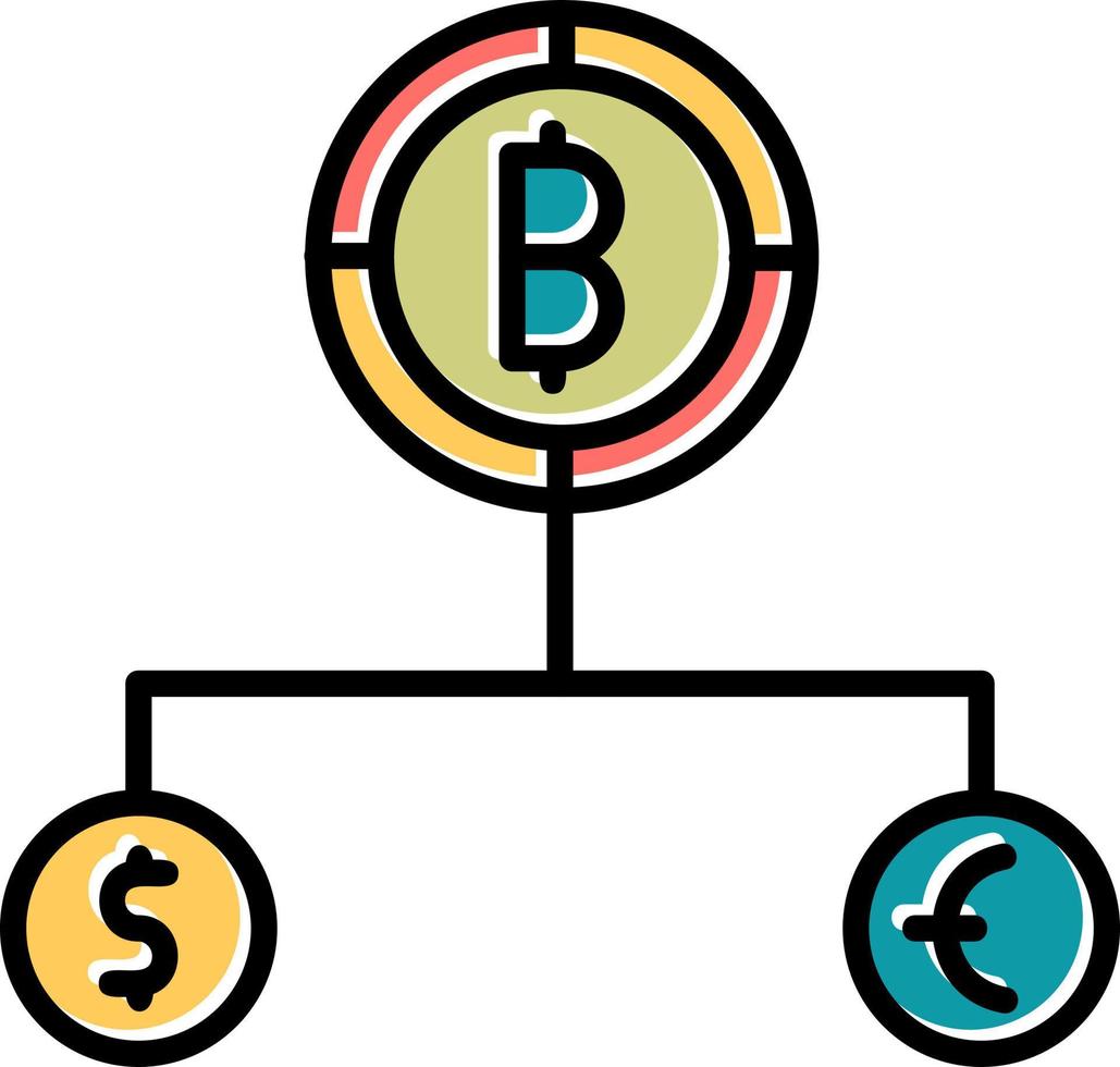 Divide Currency Vector Icon
