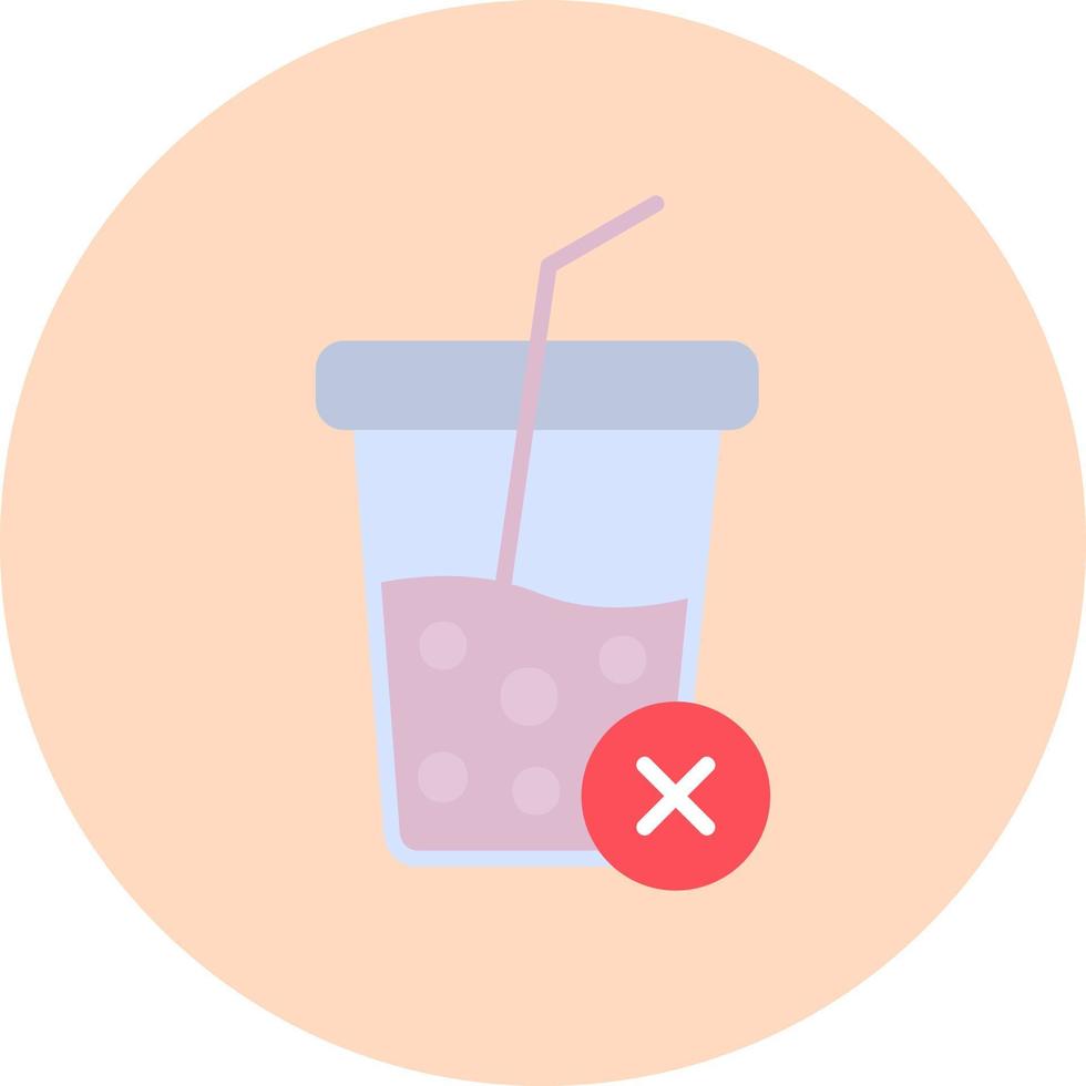 No Soft Drink Vector Icon