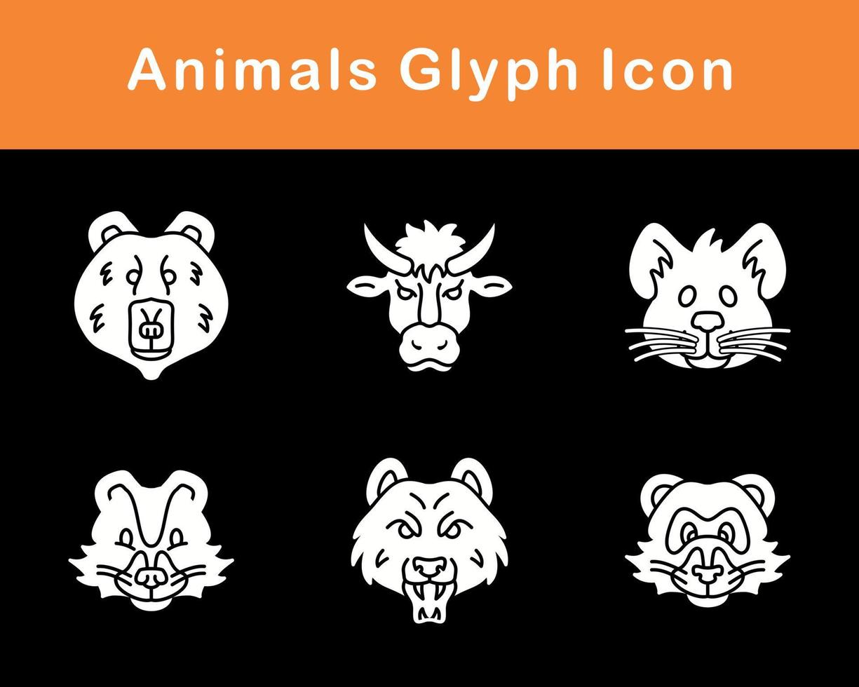 Animals Vector Icon Set