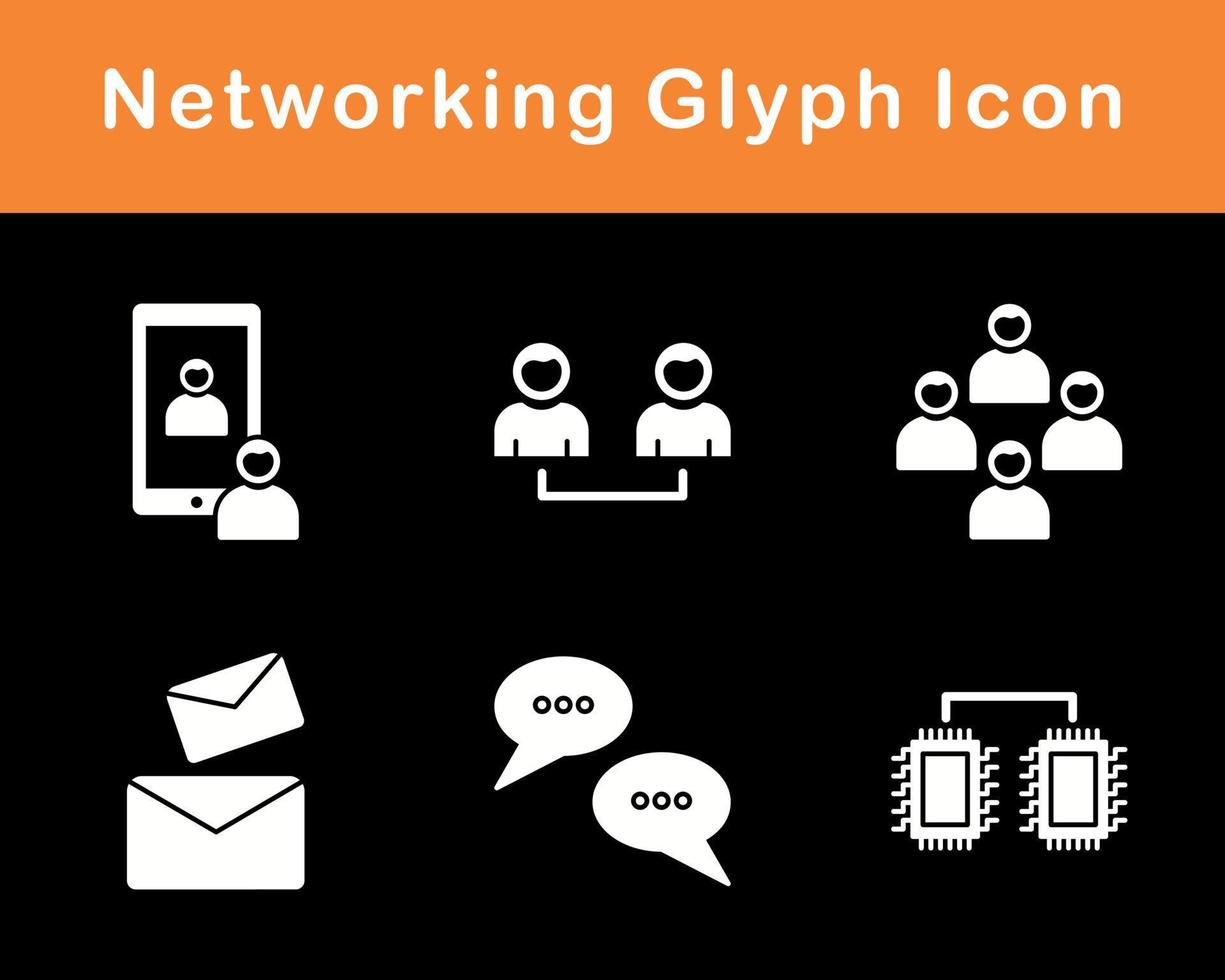 Networking Vector Icon Set