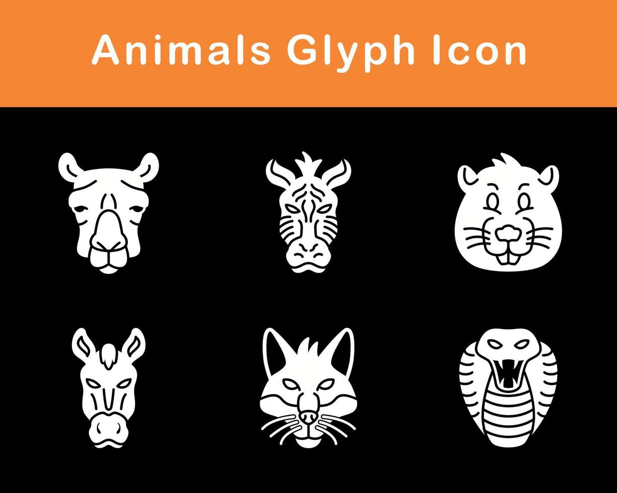 Animals Vector Icon Set