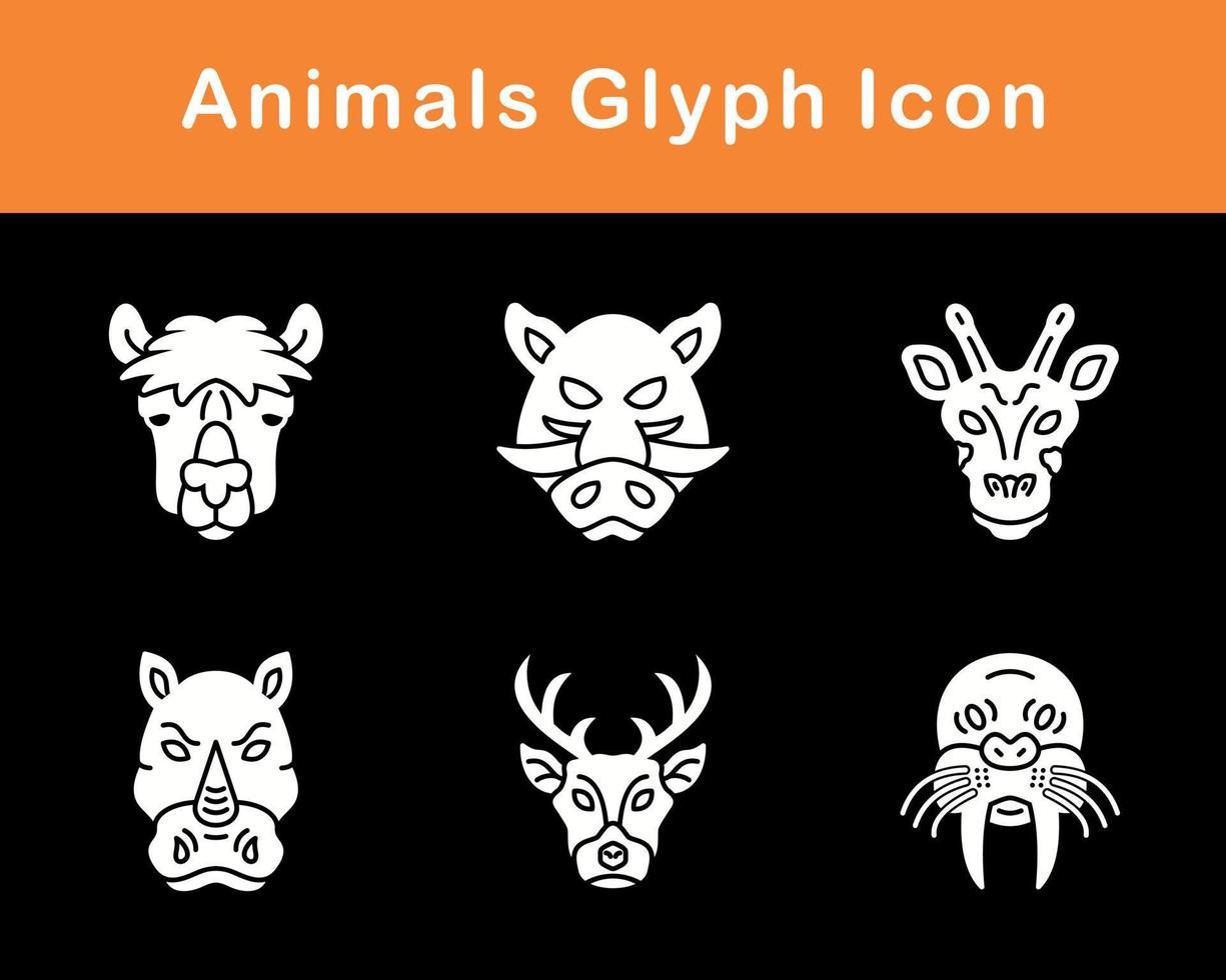 Animals Vector Icon Set