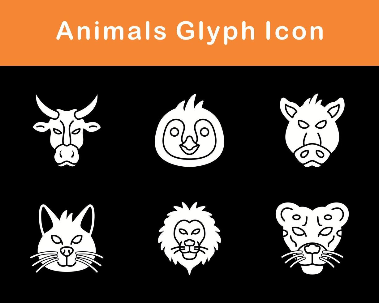 Animals Vector Icon Set