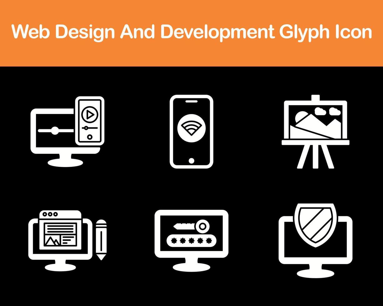 Web Design And Development Vector Icon Set