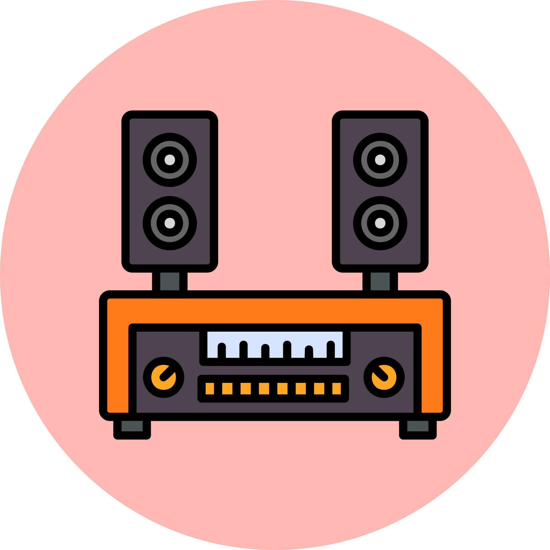 Speakers Vector Icon 20259250 Vector Art at Vecteezy