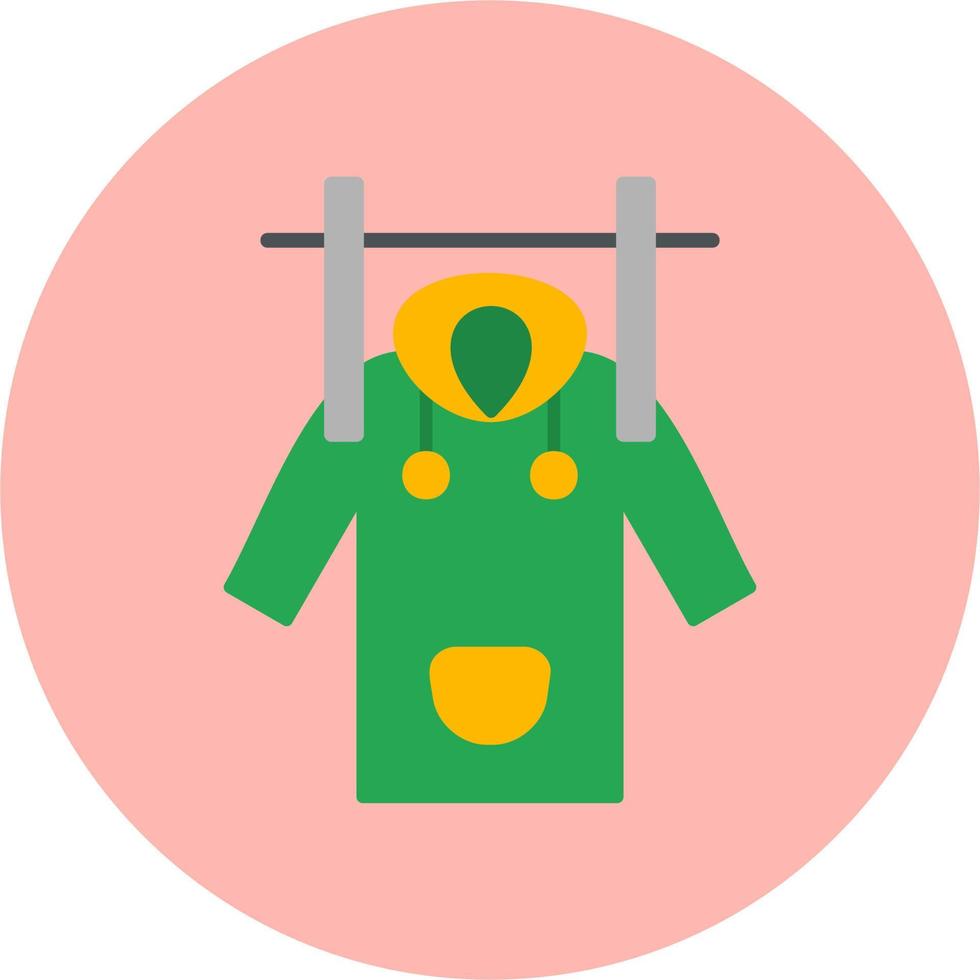 Wet Coat Vector Icon