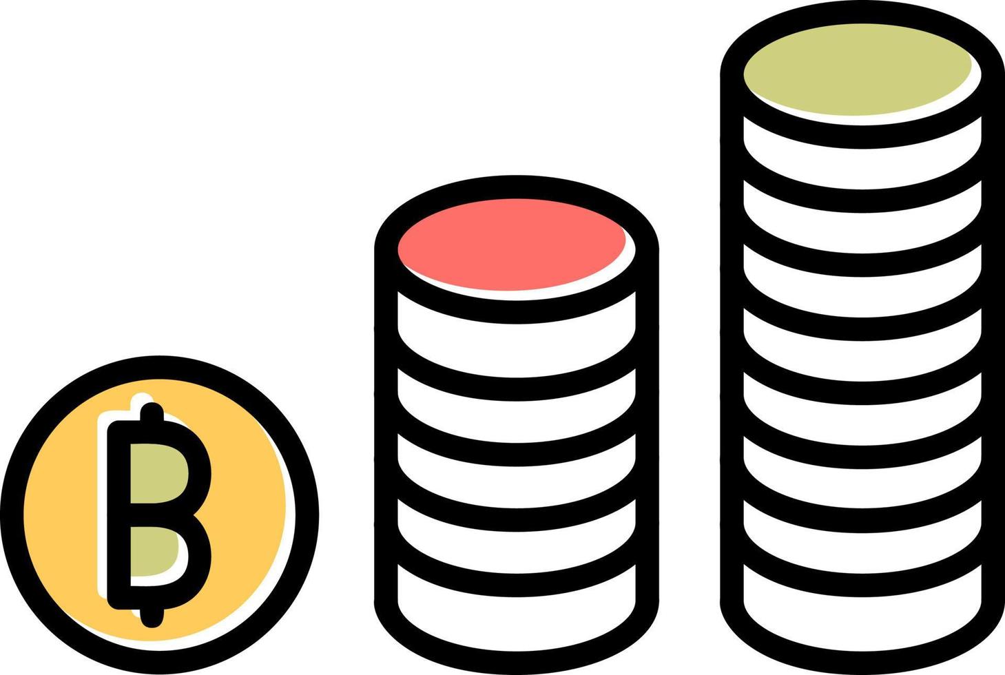 Bitcoins Vector Icon