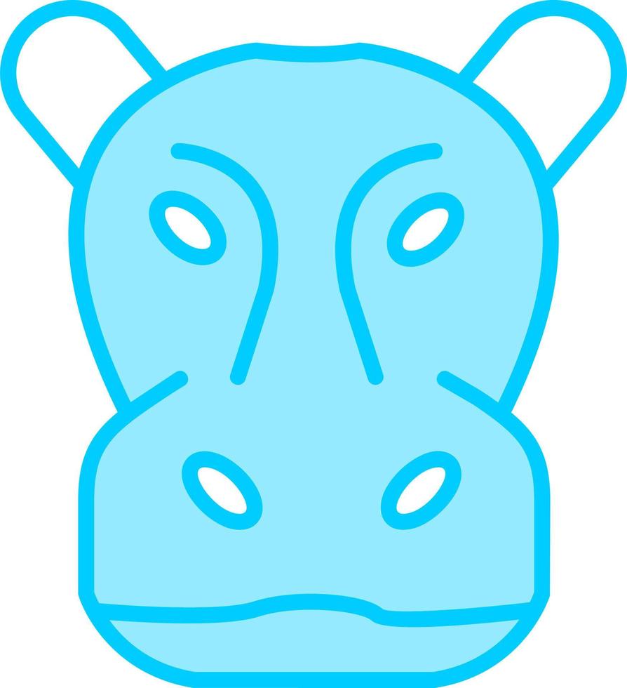 Hippopotamus Vector Icon