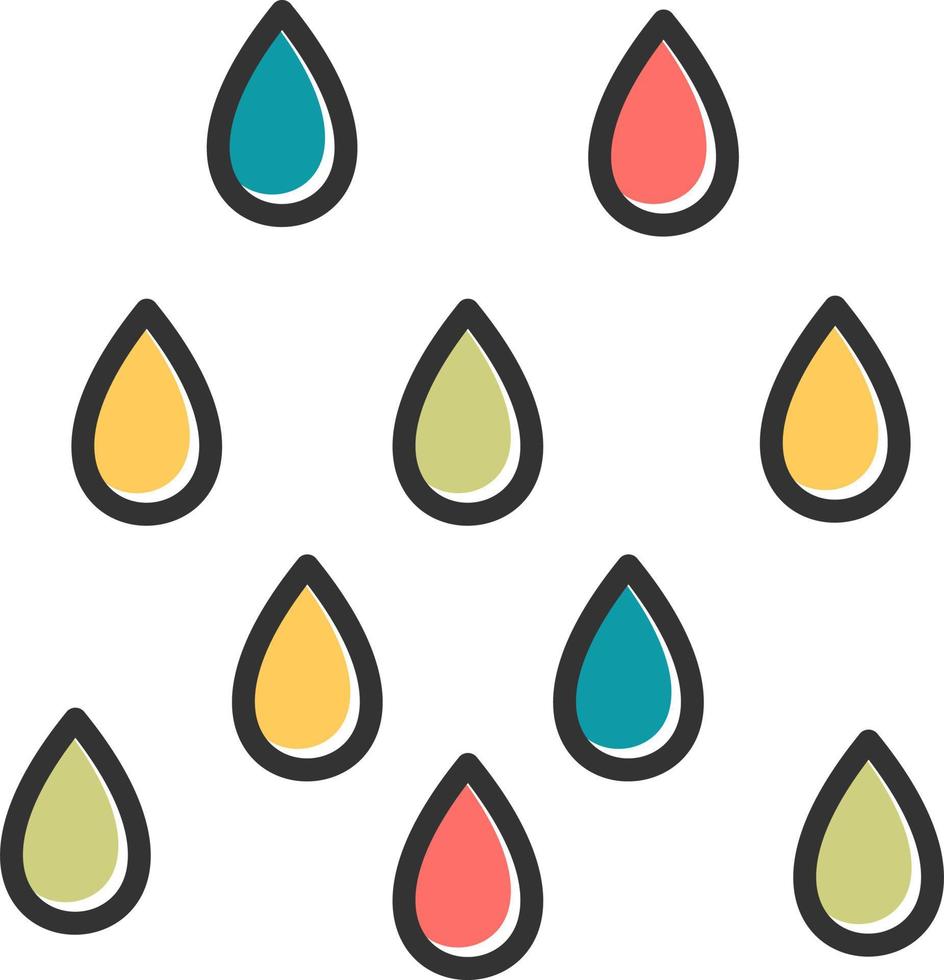 Rain Vector Icon