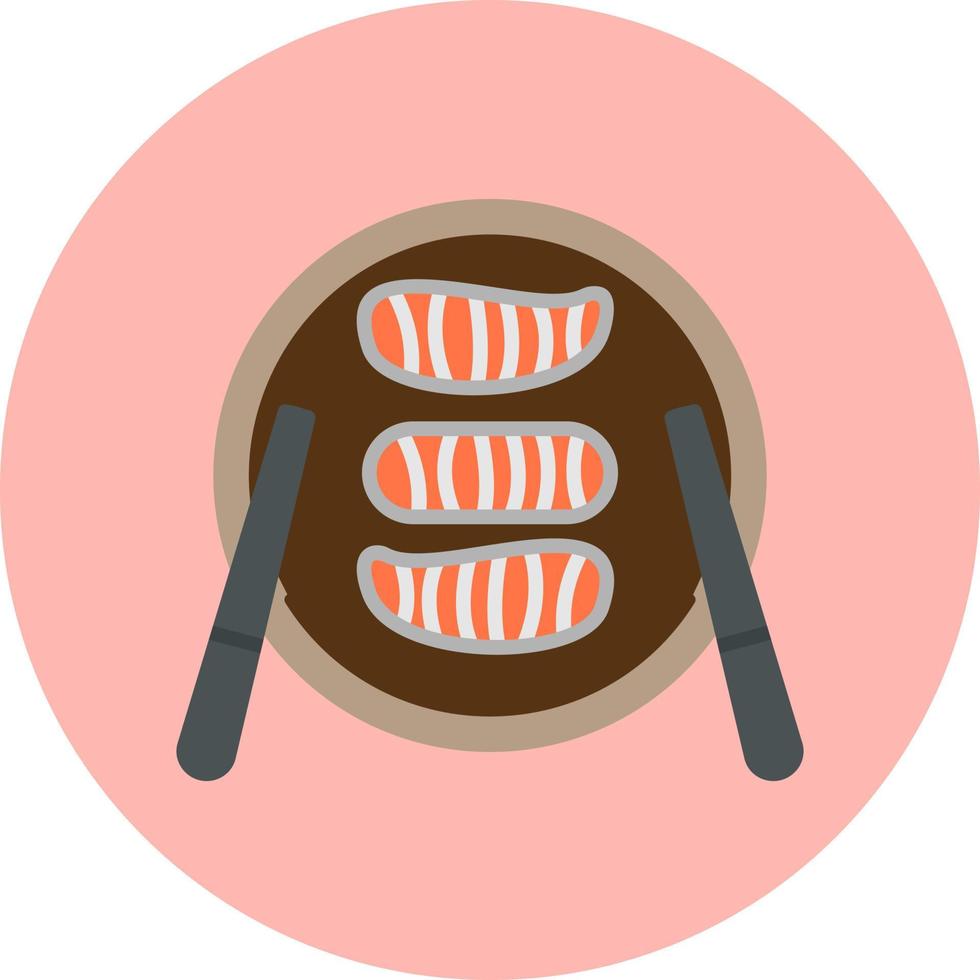 icono de vector de sushi