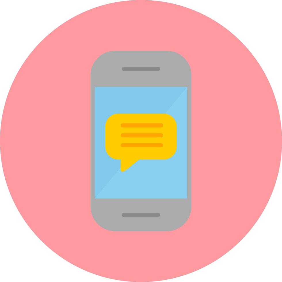 Phone Message Vector Icon