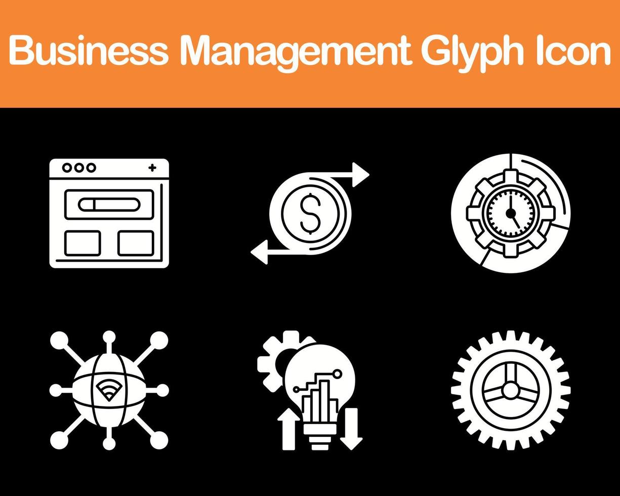 Business Management Vector Icon Set