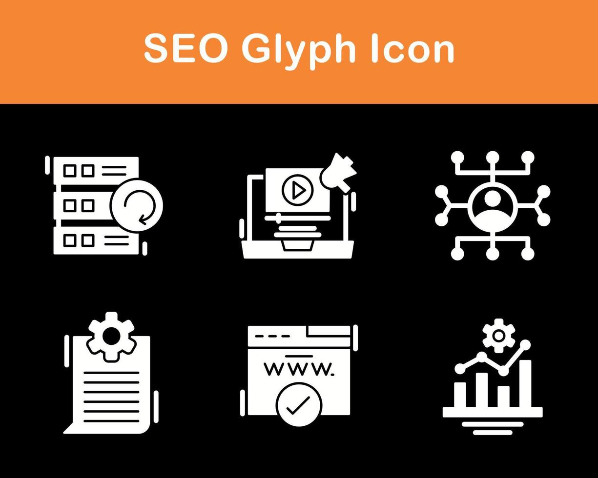 seo vector icono conjunto