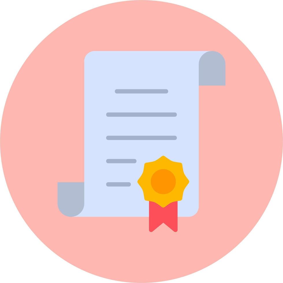 icono de vector de certificado