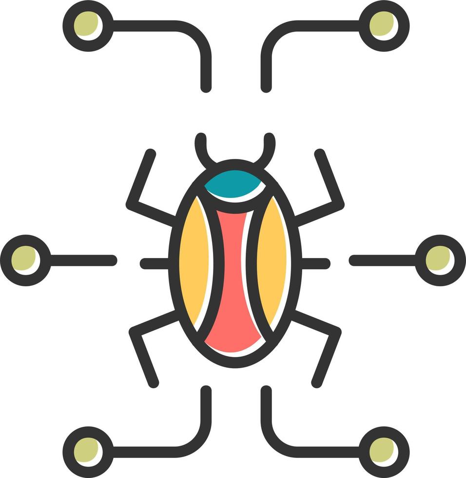 Digital virus Vector Icon