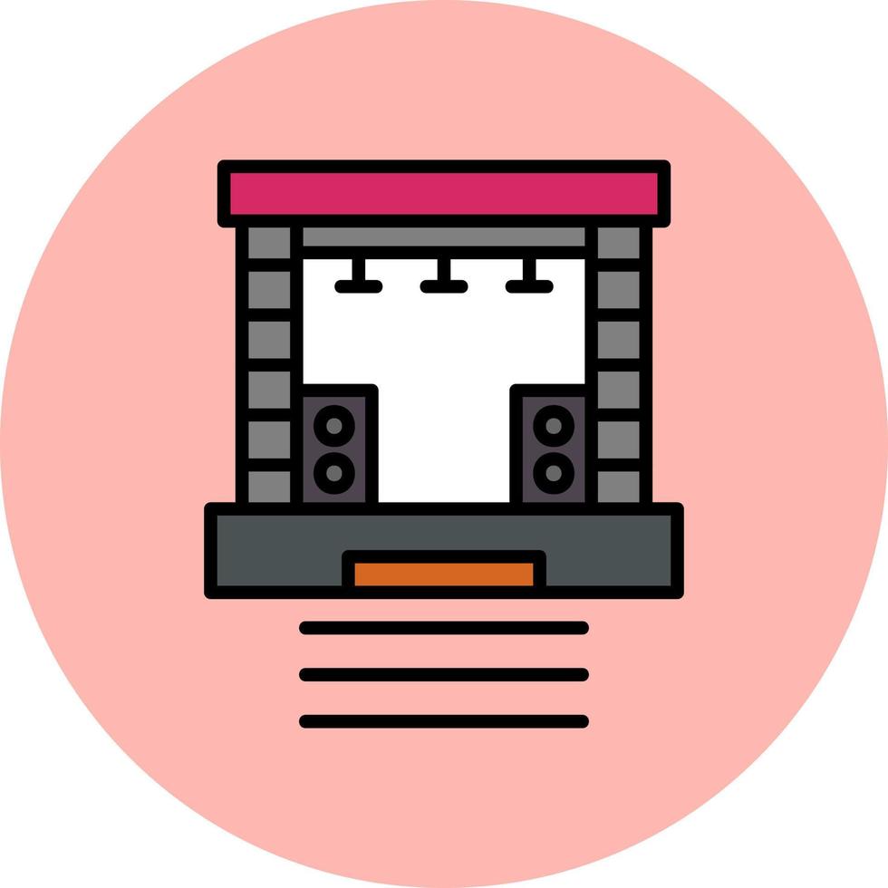 Stage Vector Icon