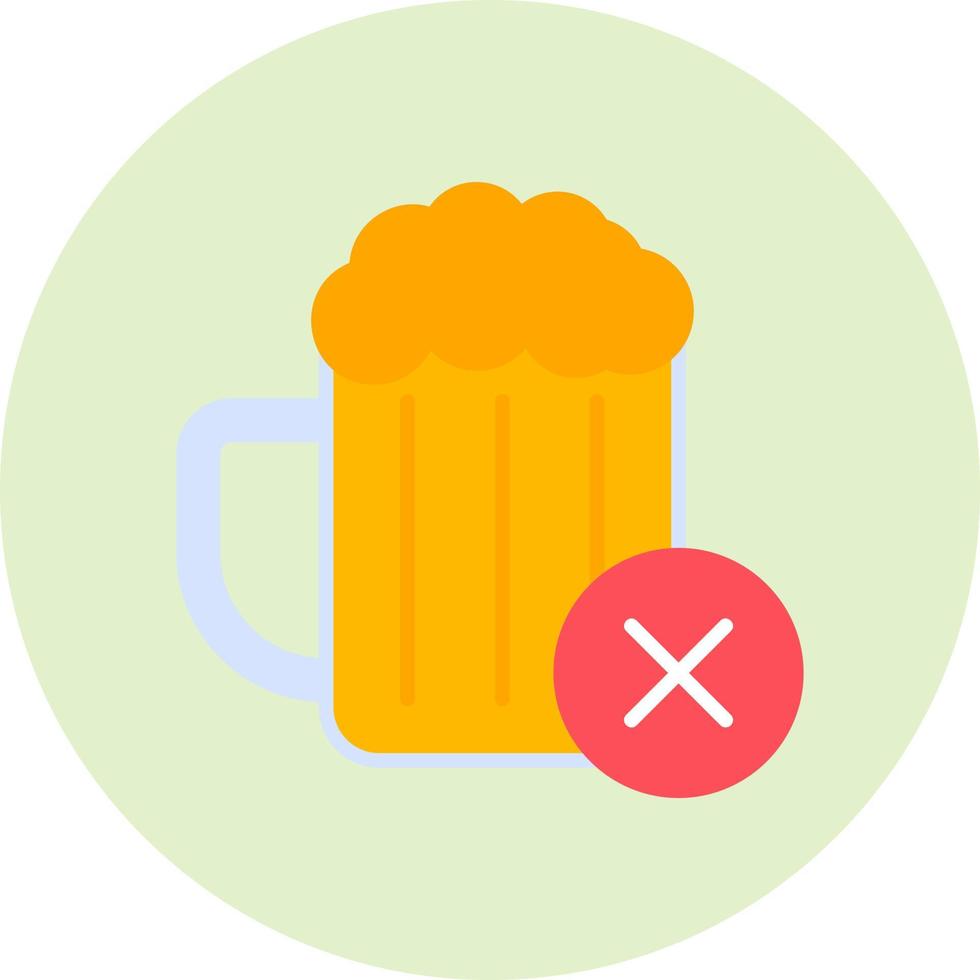 No Alcohol Vector Icon