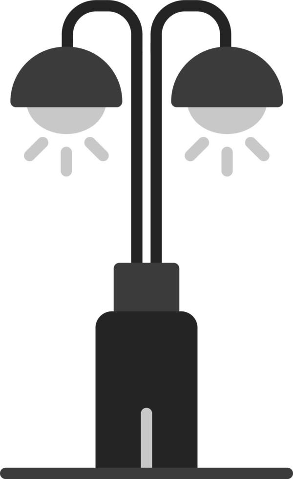 parque lámpara vector icono