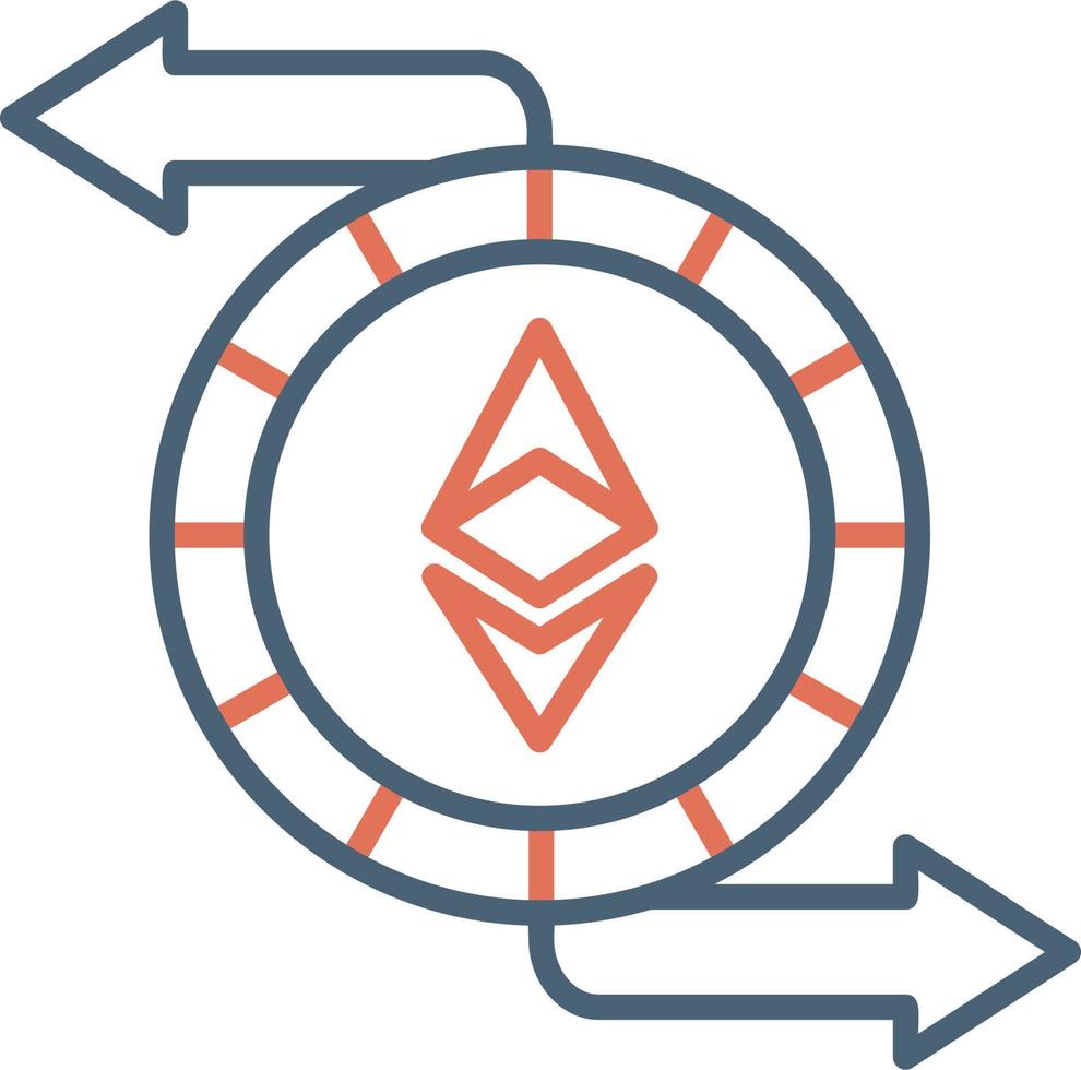 Ethereum Exchange Vector Icon