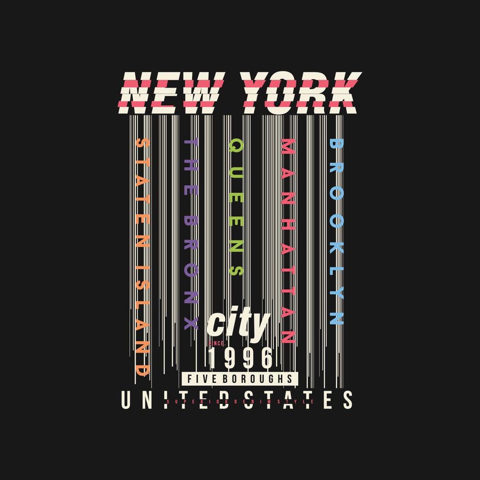 nuevo York ciudad resumen gráfico vector impresión t camisa