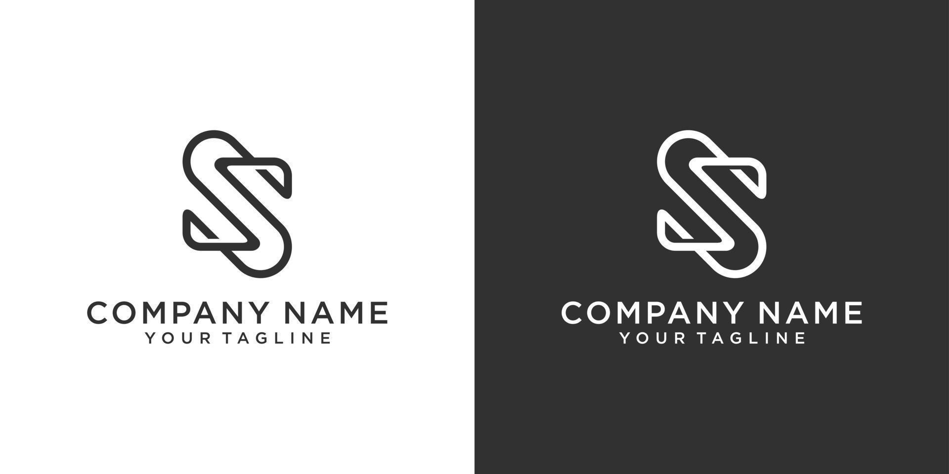 SS or S initial letter logo design vector. vector