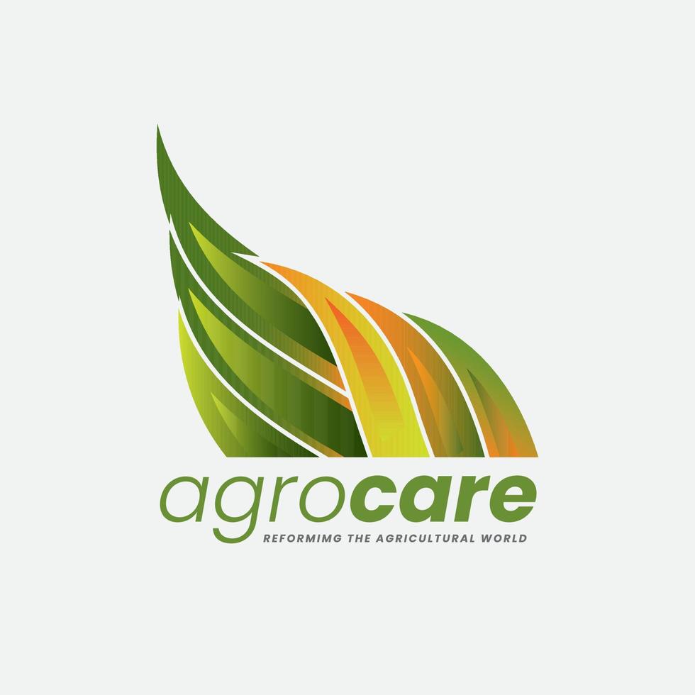 Gardening and Agro Care Model Leaf Logo vector