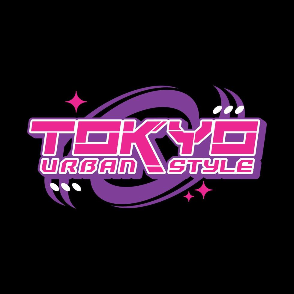 tokio Japón tipografía eslogan ropa de calle y2k estilo logo vector icono ilustración. kanji medio tokio imprimir, póster, moda, camiseta, pegatina