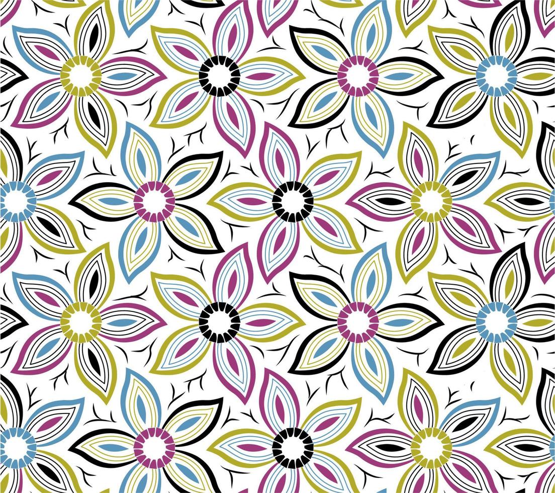 Fashion Fabric Seamless Pattern. Vector art