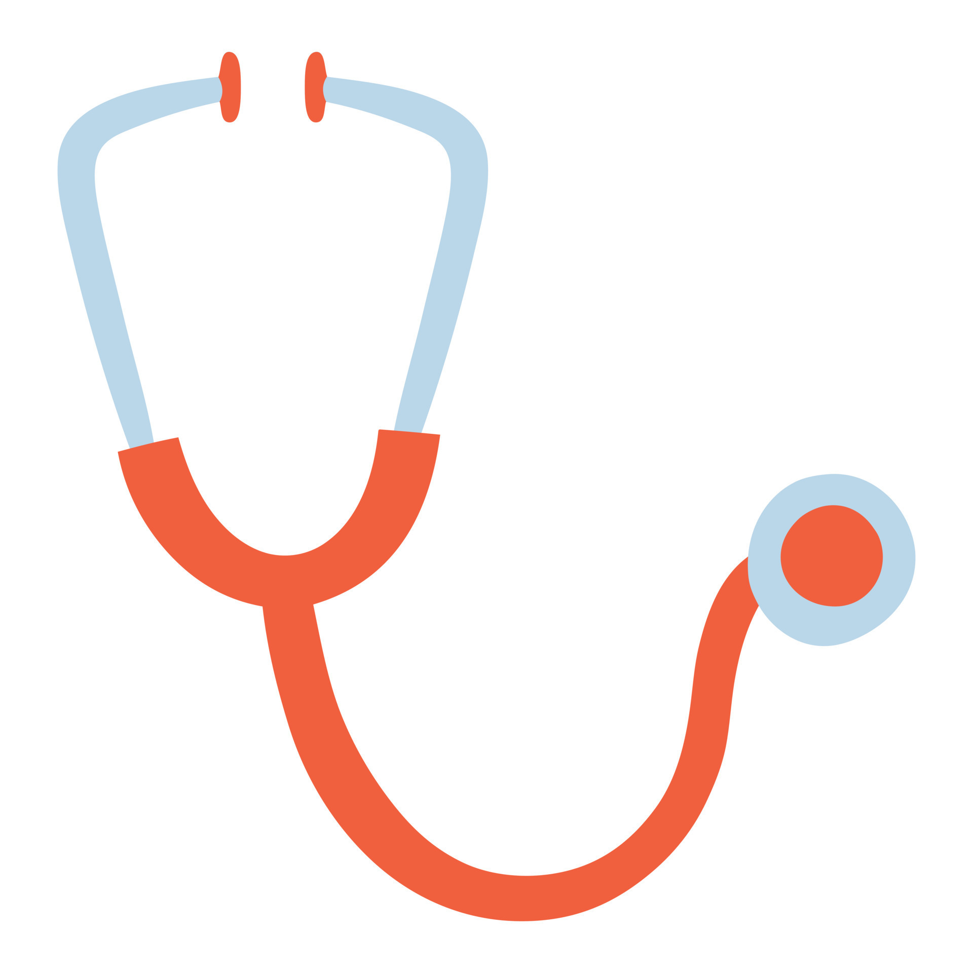 Red Stethoscope graphic icon. Stethoscope sign isolated on white